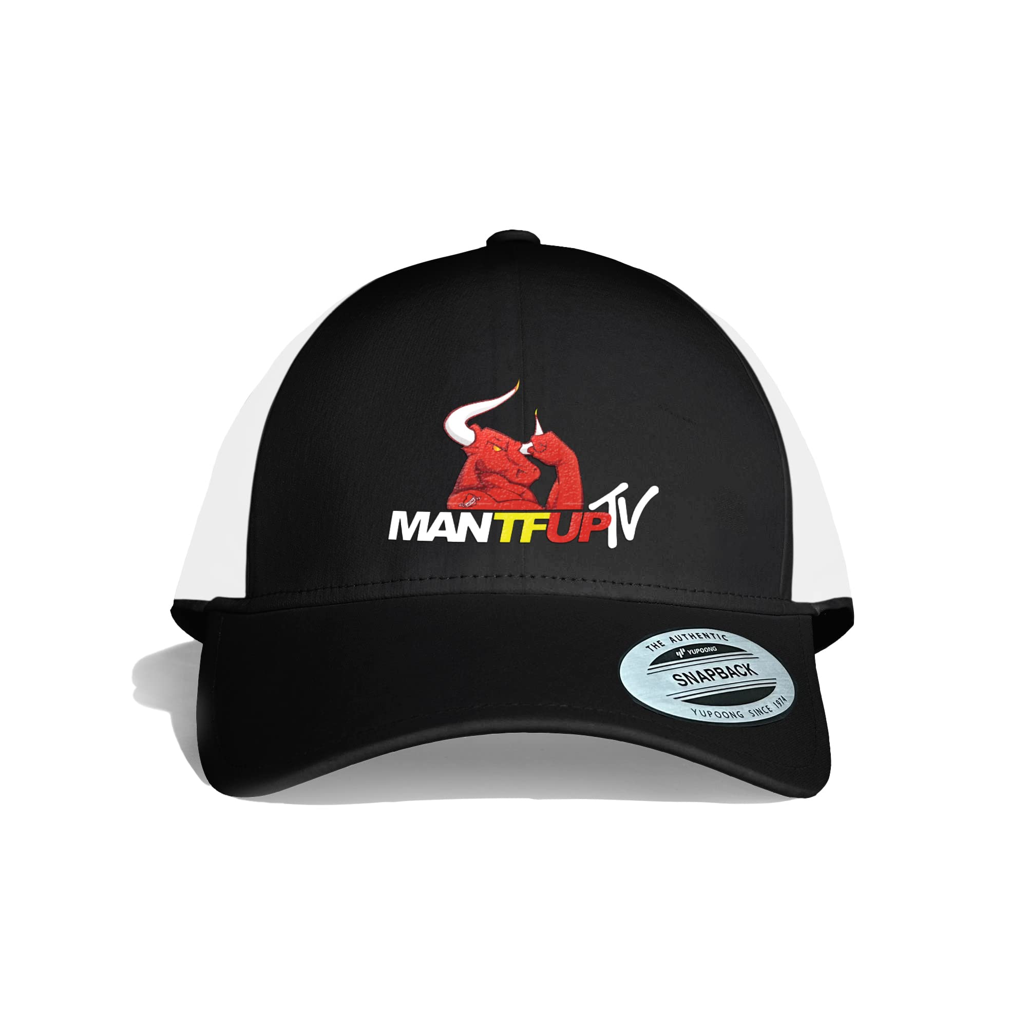 MANTFUPOfficial Branded Snapback Cap from The ManTFupTV Podcast | Perfect Hat for Working Out, Gym, Lifting, or Running | Men, Women, Unisex | Adjustable, One Size Fits All Black, Black, One size