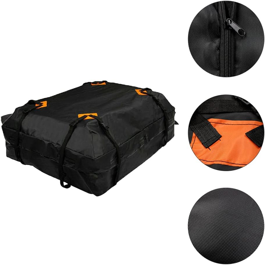 FAVOMOTO 1pc Car Roof Cargo Bag Rooftop Carrier for Luggage Easy to Install Design for Travel Suitable for All Vehicles