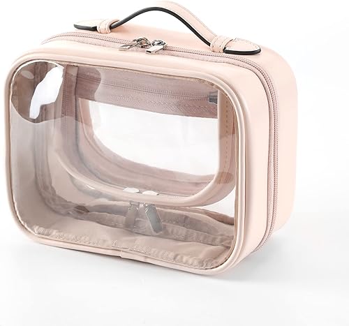 Miniatura 7 de Lychii Bolsa de aseo aprobada por la TSA, bolsa de viaje transparente para artículos de tocador líquidos, organizador de bolsas de cosméticos de