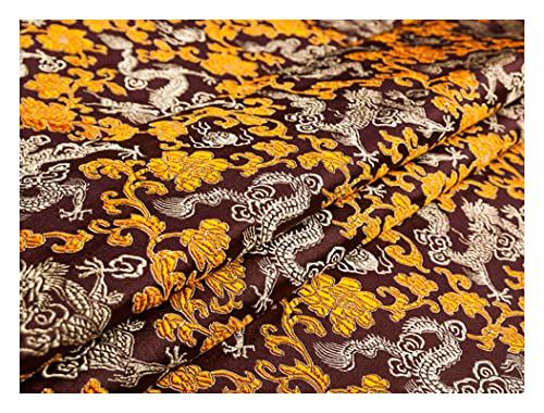 MUYUNXI Soie Tissu Satin Au Metre pour Robe Jupe Chemise De Nuit Peignoir Décoration De Mariage Robe 75 Cm De Large Vendu Au Mètre(Color:Tricolore Chocolat)