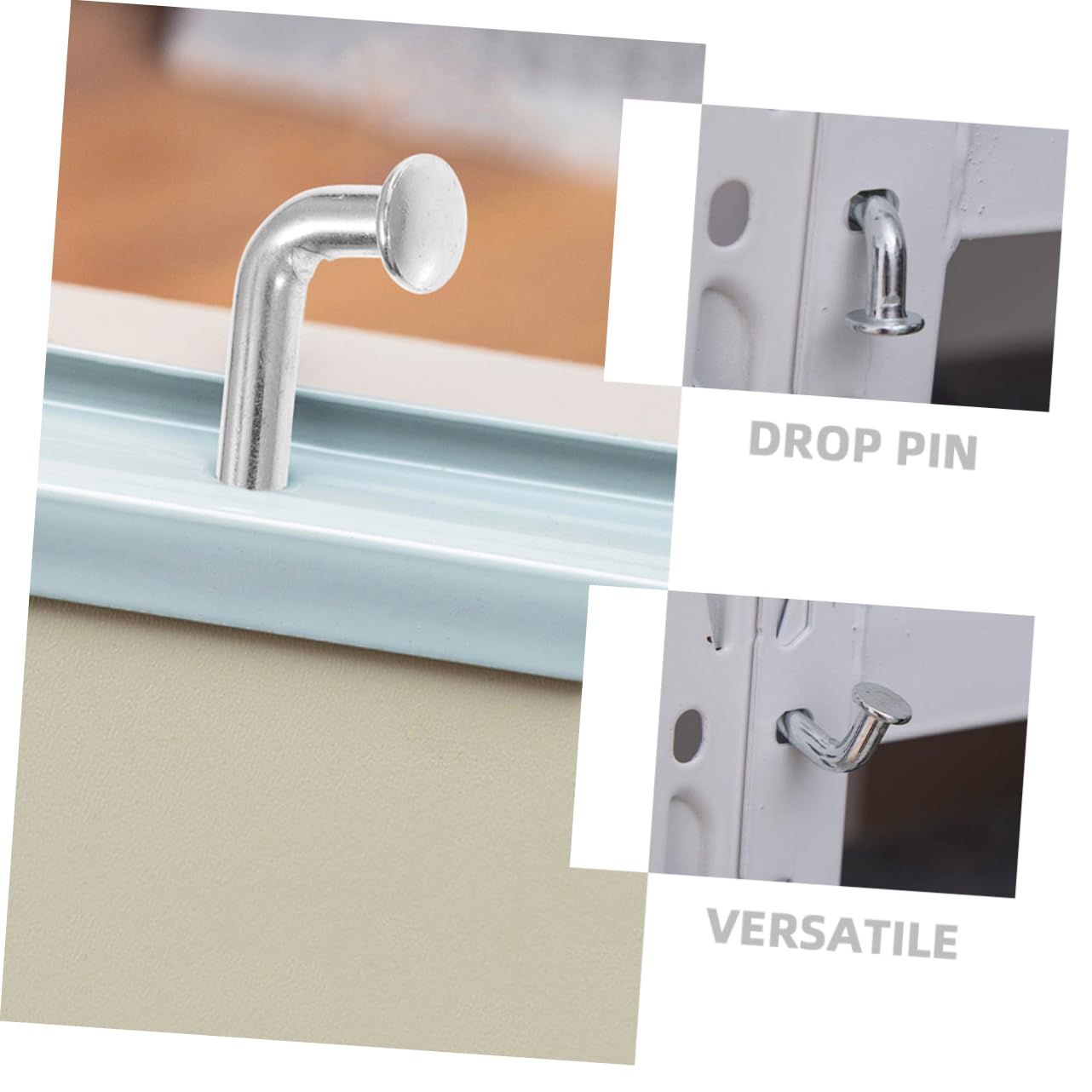 CIYODO 50pcs Heavy Duty Galvanized L-Shaped Drop Pin Safety Bolt for Pallet Racking