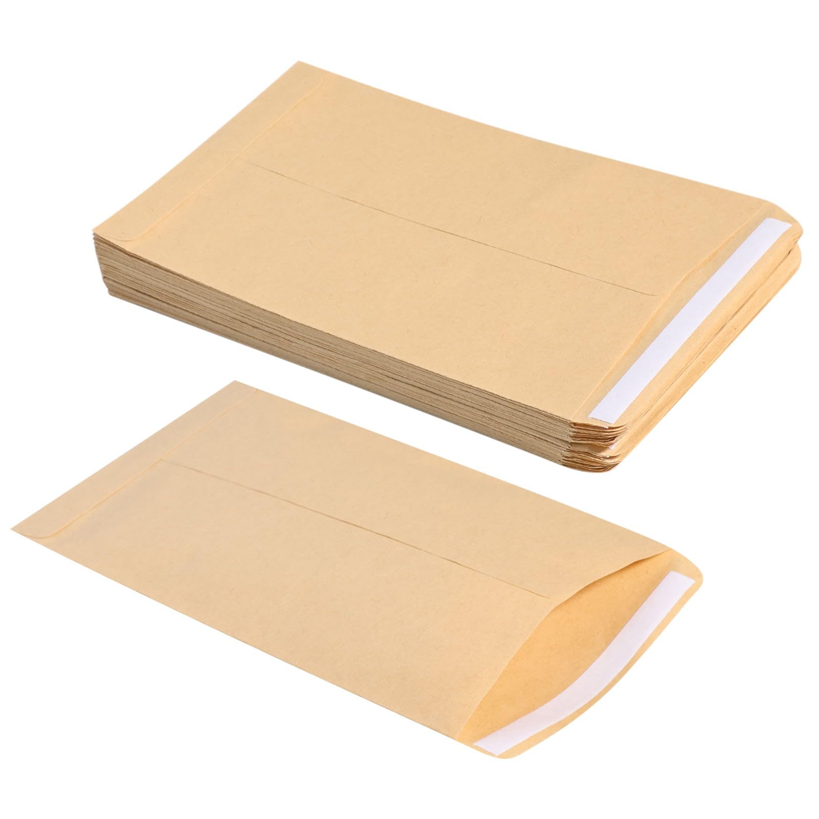 Buste in carta kraft 16,5 x 10 cm autoadesive 50 pezzi per semi denaro regali