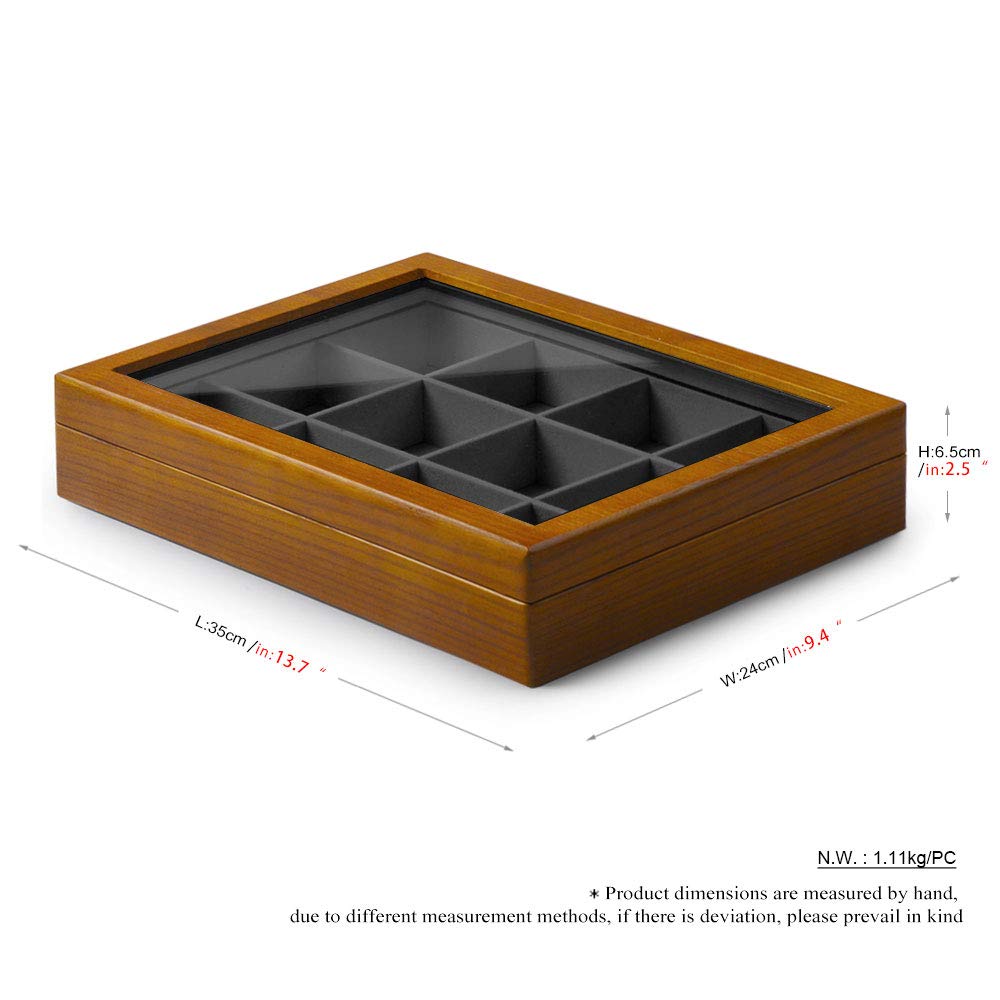 ♦︎990 Papten ジュエリートレイ 蓋付き 木製 コンパートメント Amazon｜Papten ジュエリートレイ 蓋付き 木製 ジュエリーボックス 12