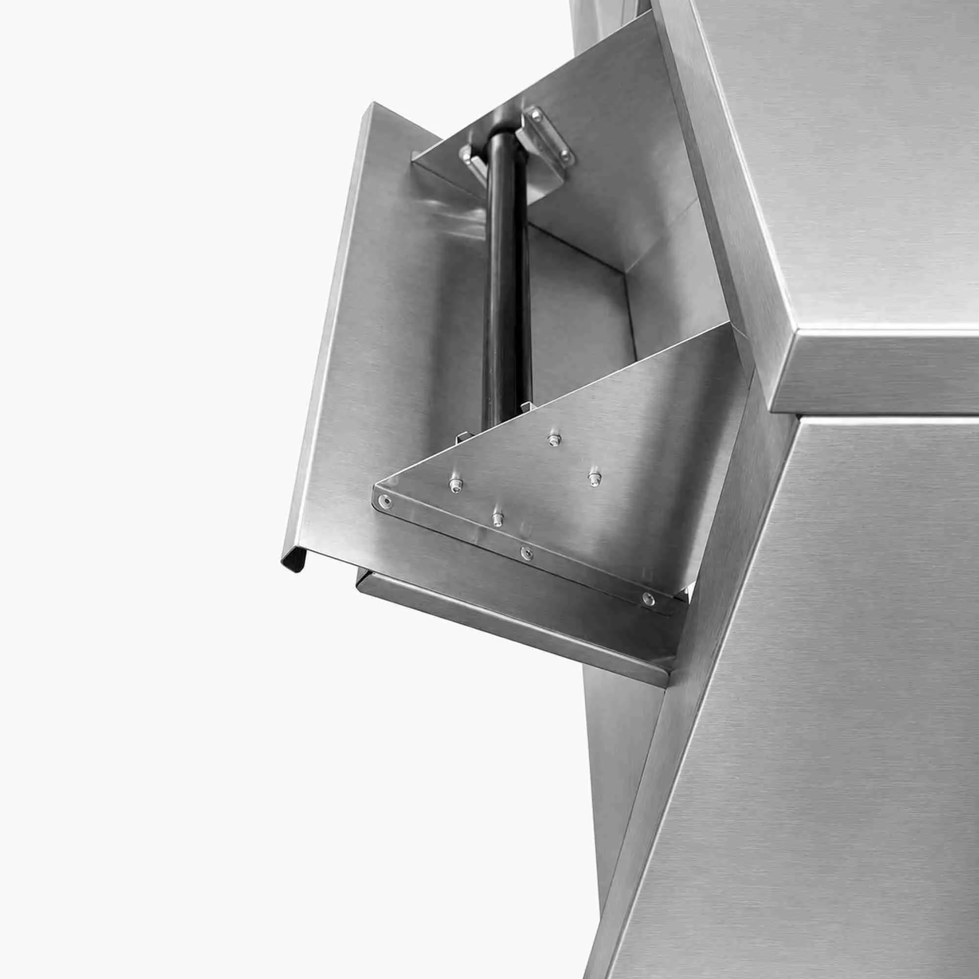 Mueble cafetero Industrial en Acero Inoxidable 100 x 60 cm hostelería. Mesa Profesional para máquina de café de Bar y Restaurante