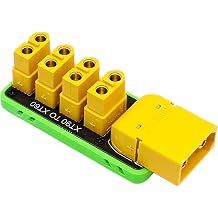 XT90 to 4 Channel XT60 Plug Power Distribution Board Optional Base Shell for Robot RC Boat Submarine DIY Parts