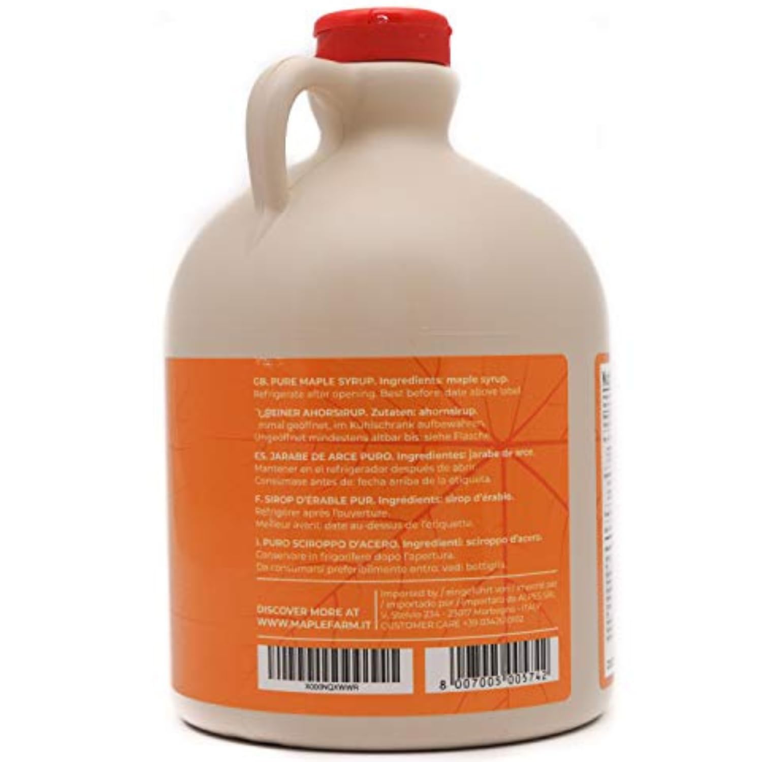 MapleFarm - Reiner kanadischer Ahornsirup Very Dark, Klasse A, Sehr Dunkel - Kräftiger Geschmack - Karaffe 1,89 l (1er Pack) - maple syrup - Ahornsaft