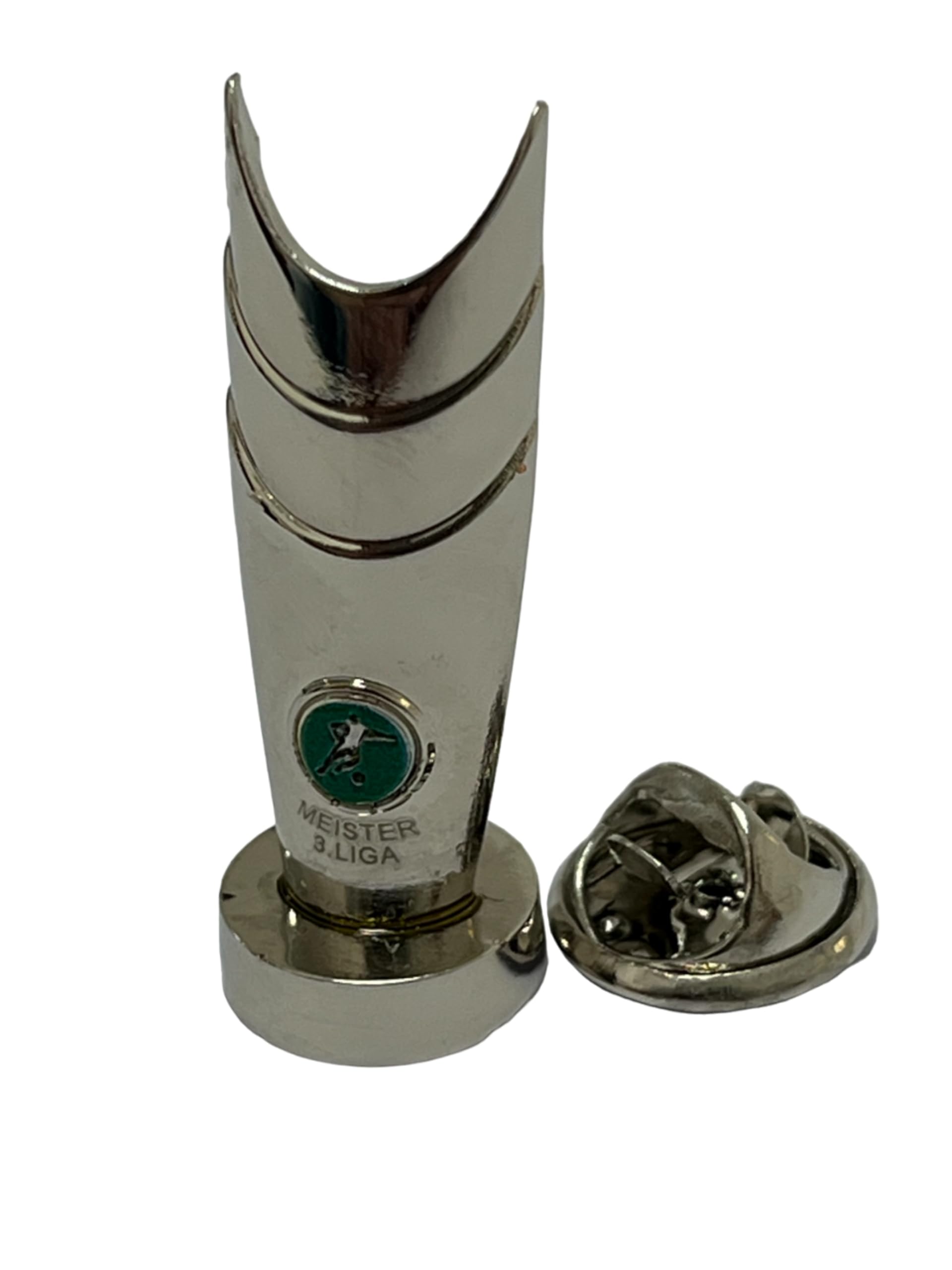 Pan Pins GmbH - DFB Pin Anstecker Anstecknadel Meisterpokal 3 Liga Pokal Trophy Trofee 30 mm Höhe Metall Miniatur Zamak Trophy Fußball Fanartikel offiziDFB Lizenprodukt Sport Merchandise Fußball Nachb