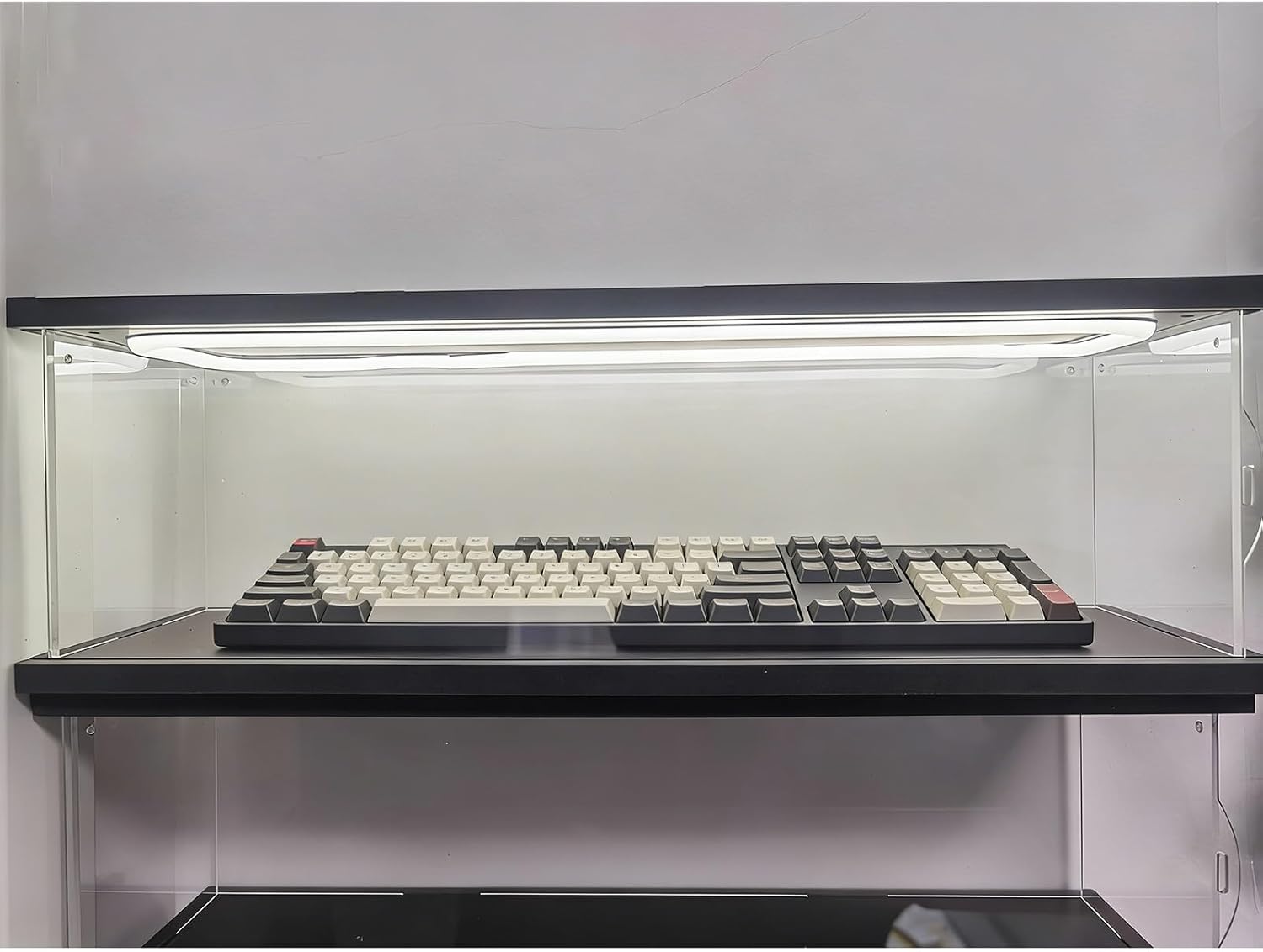 Extra Long Acrylic Storage Bins, 18 20 24 26 28 30 31 in Long Clear Display Case Cube, Dustproof Organizer Box for Memorabilia/Collectibles(45x15x15cm/18x6x6in)