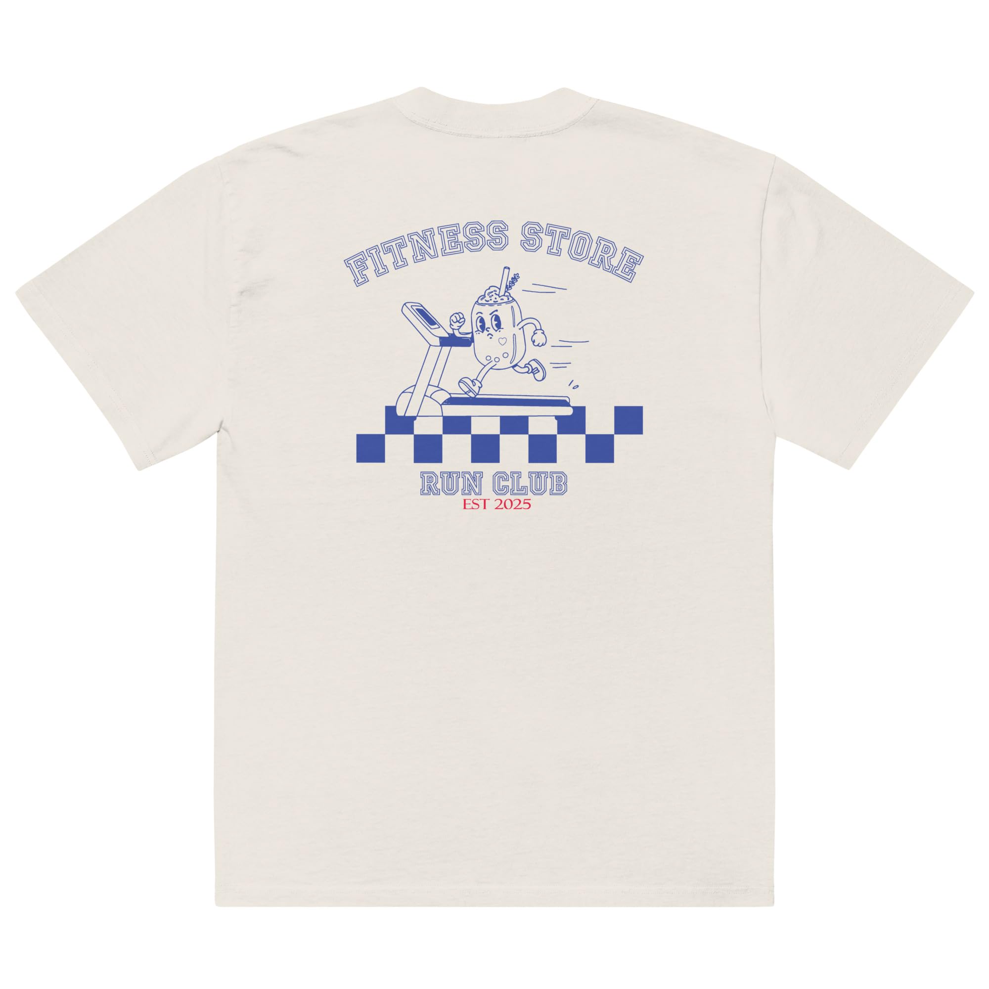 Matcha Run Club | T-shirt z nadrukiem graficznym oversize koszulka gimnastyczna dla kobiet i mężczyzn, koszulka treningowa do biegania, na co dzień, do uprawiania sportu, streetwear, fitness, top z