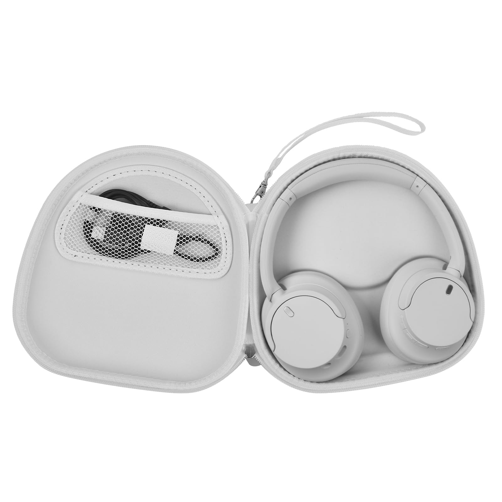 PAIYULE Etui do Sony WH-CH720N CH520 1000XM4 Bezprzewodowe Słuchawki Bluetooth z Redukcją Szumów, Torba Podróżna na Kabel USB (Tylko Pudełko) (Kolor Biały)