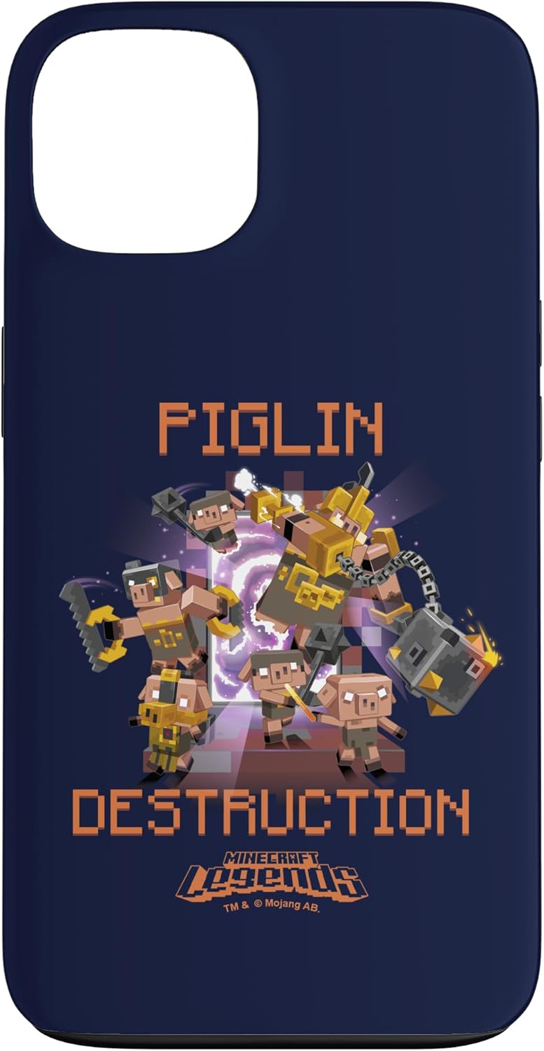 Minecraft Legends Piglin Destruction Army Through Portal Case for iPhone 14