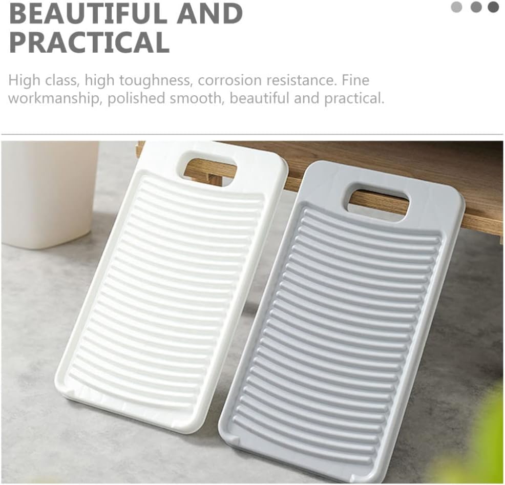 Cabilock Family Washboard Laundry Washboard for Laundry Home Plastic Washing Board 2pcs Set