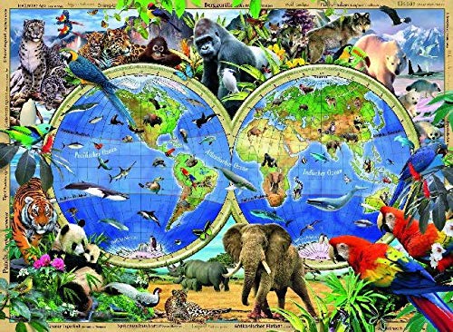 Ravensburger Puzzle Tierisch um die Welt - 100 XXL Teile Puzzle ab 6 Jahre – Ansicht 3