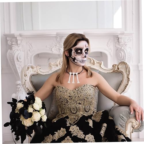 Miniatura 4 de TOYANDONA 72 Pcs Halloween Plastic Bones Halloween Bones Skeleton Bone Props Halloween Party Decor Crazy Bones False Bones Halloween Skeleton Bones