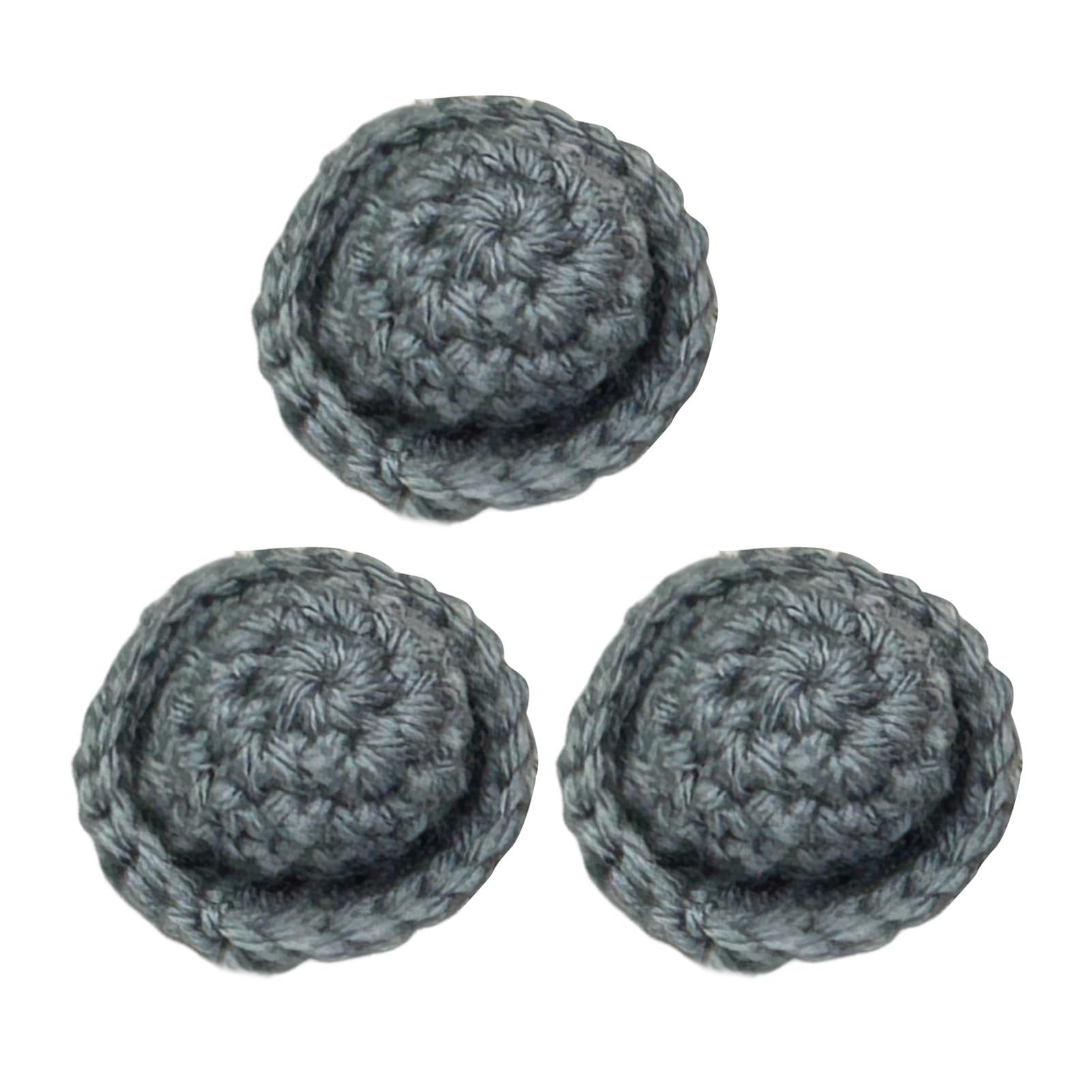 Mubsar 3Pcs Mini Handcrafted Miniature Hats Accessories Small Hats for DIY Projects Craft Accessories Xmas Decoration