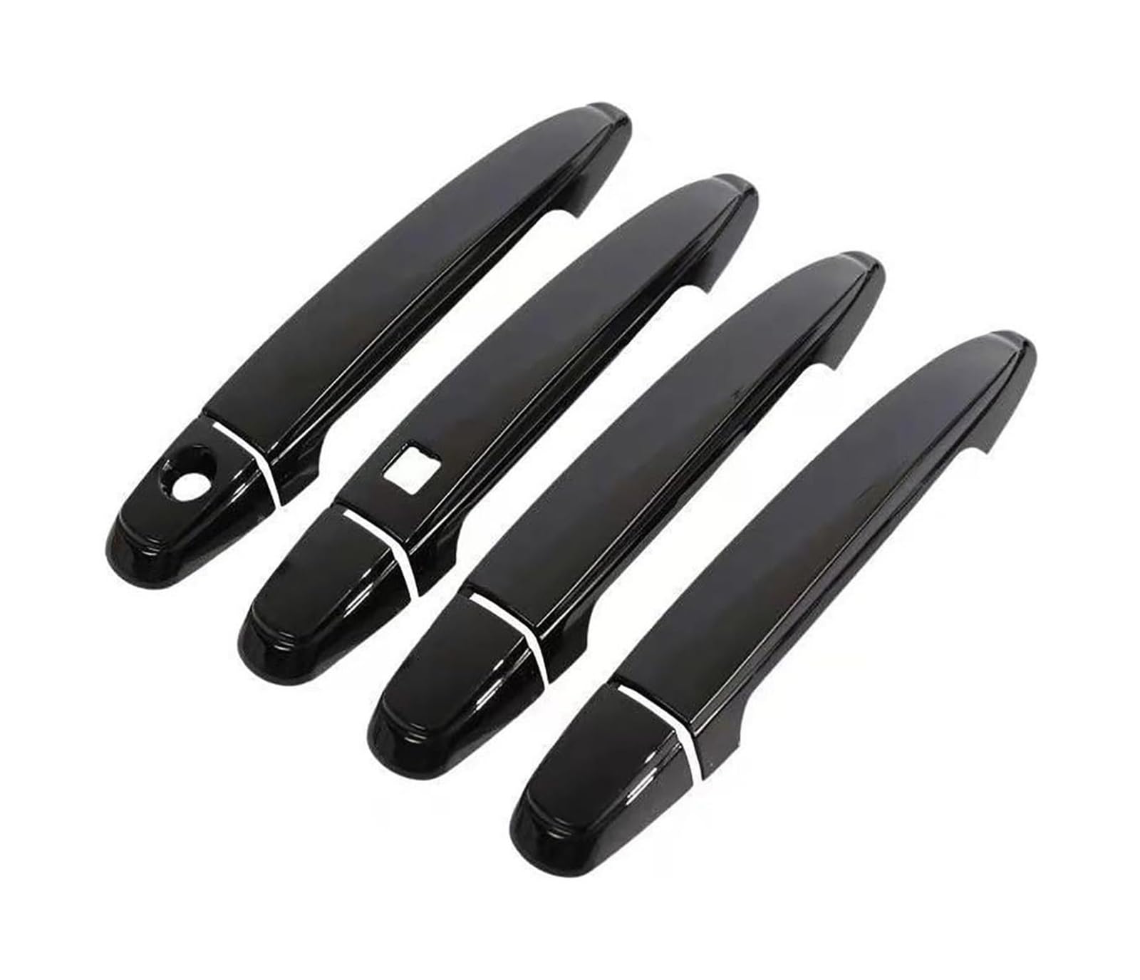 STRJUS Car Door Handle Cover for Lexus for GX470 J120 2002-2009 Single Hole 1-Smart Door Handle Cover Bowl Protector Anti-Scratch(Bright Black)