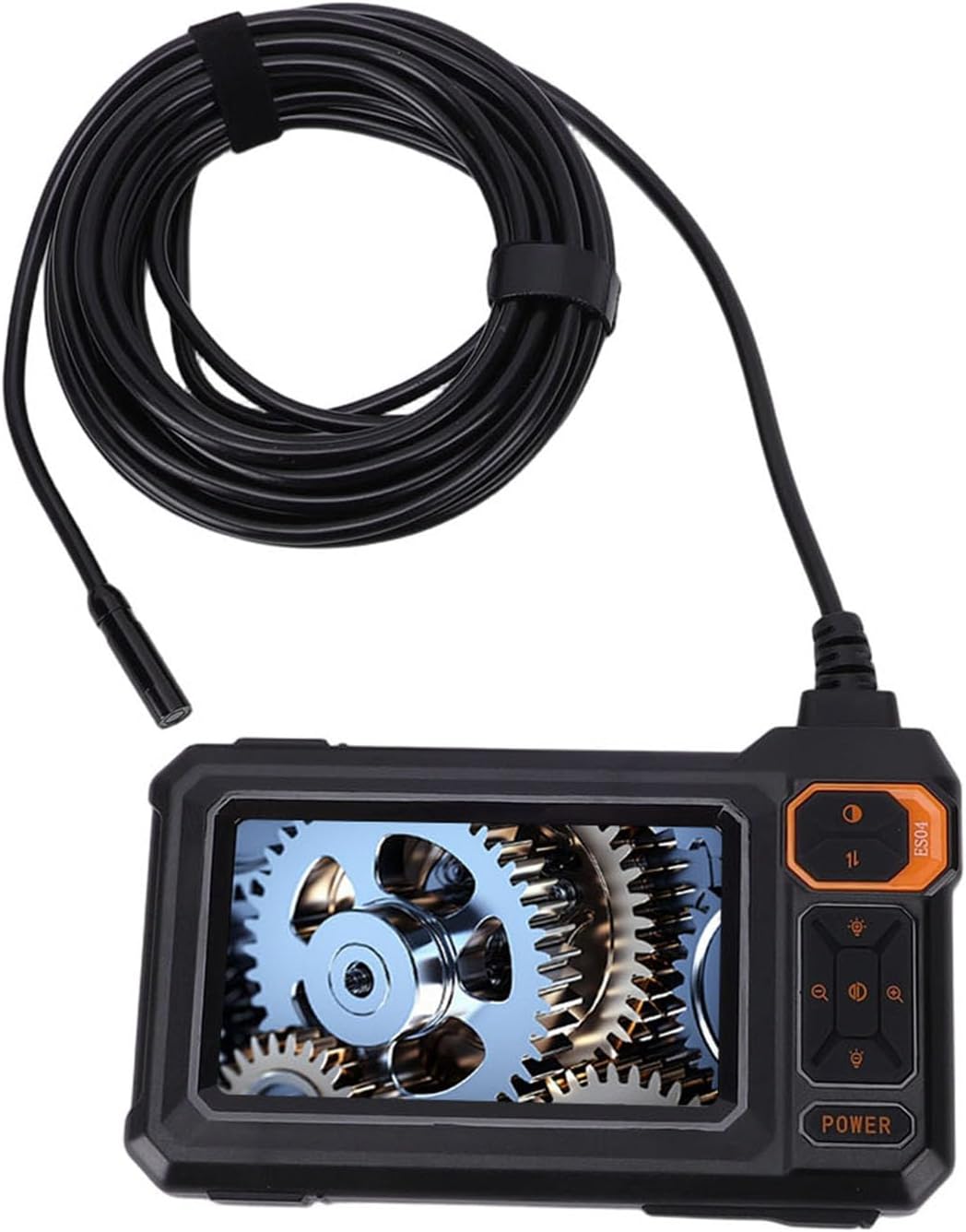 Jiawu Endoscope Camera, 2MP 1080P HD Imaging Borescope Inspection Camera, Industrial Borescope with 8 LED Lights 4.3 Inch Screen for Sewer Drain Pipe Inspection