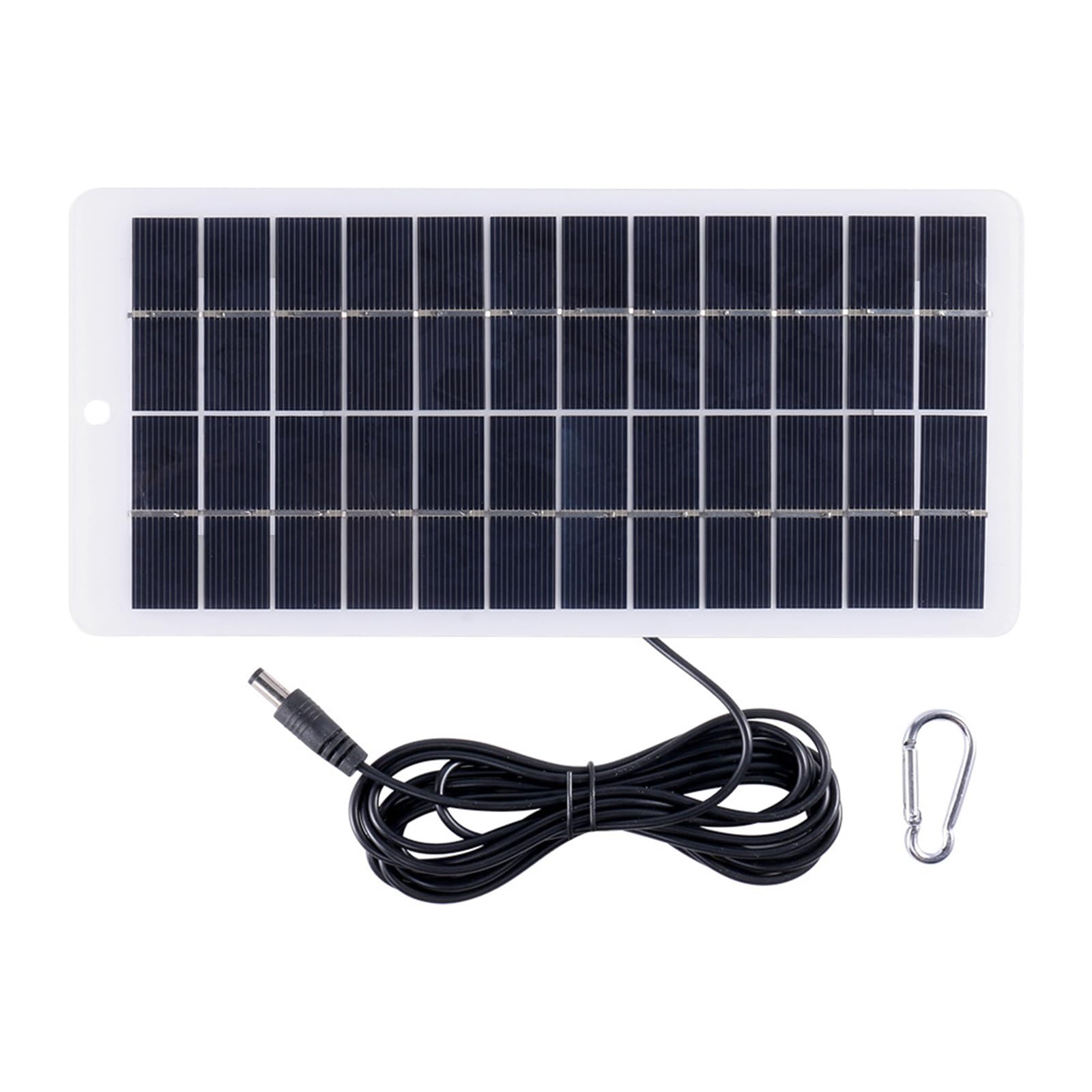 5W USB Solar Panel, 12V High-Performance Polysilicon Module Waterproof Solar Charger with Cell for Camping Cell Charger
