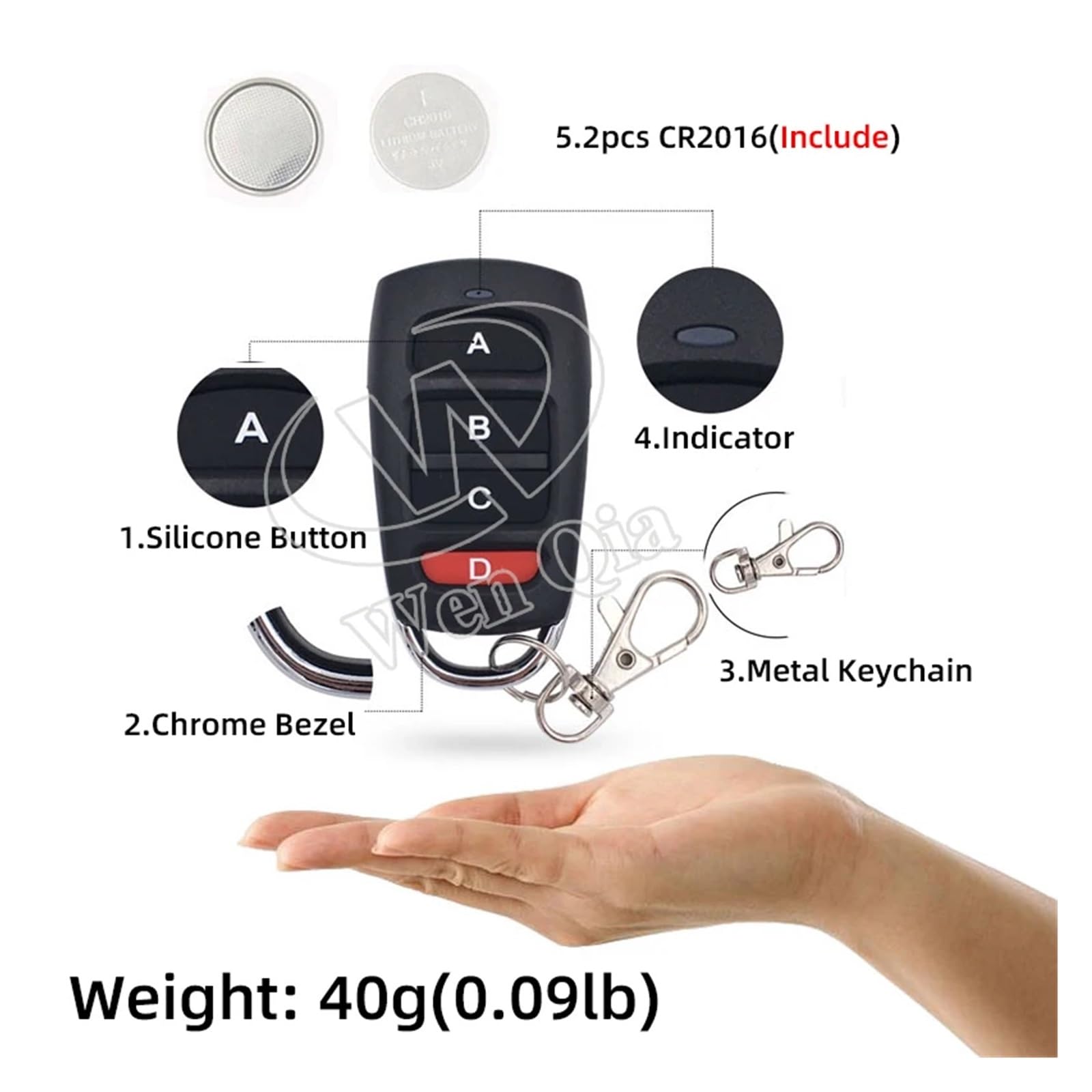 Interruttore di telecomando universale senza fili 433 MHz DC 6V12V 24V 30V 4CH10A ricevitore trasmettitore Rf for garage/cancello/motore/luce/lampada sistema centro di controllo intelligente(2404 4kt1