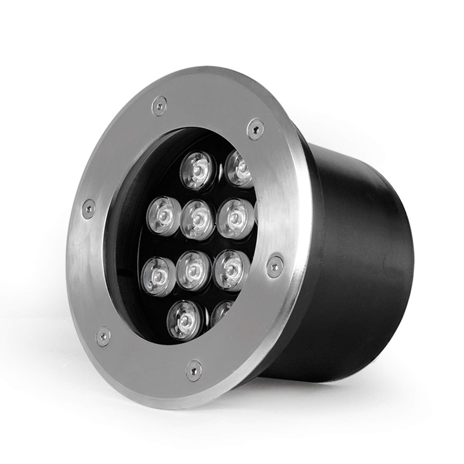 LED Embedded Buried Lampe - Bodenstrahler Außen, Eingebettete wasserdichte IP68-Unterwasserleuchte, LED-Teichleuchten, 24-V-Edelstahl-Landschaftsbeleuchtung/verwendet für Teich, Außenbereich ( Color :