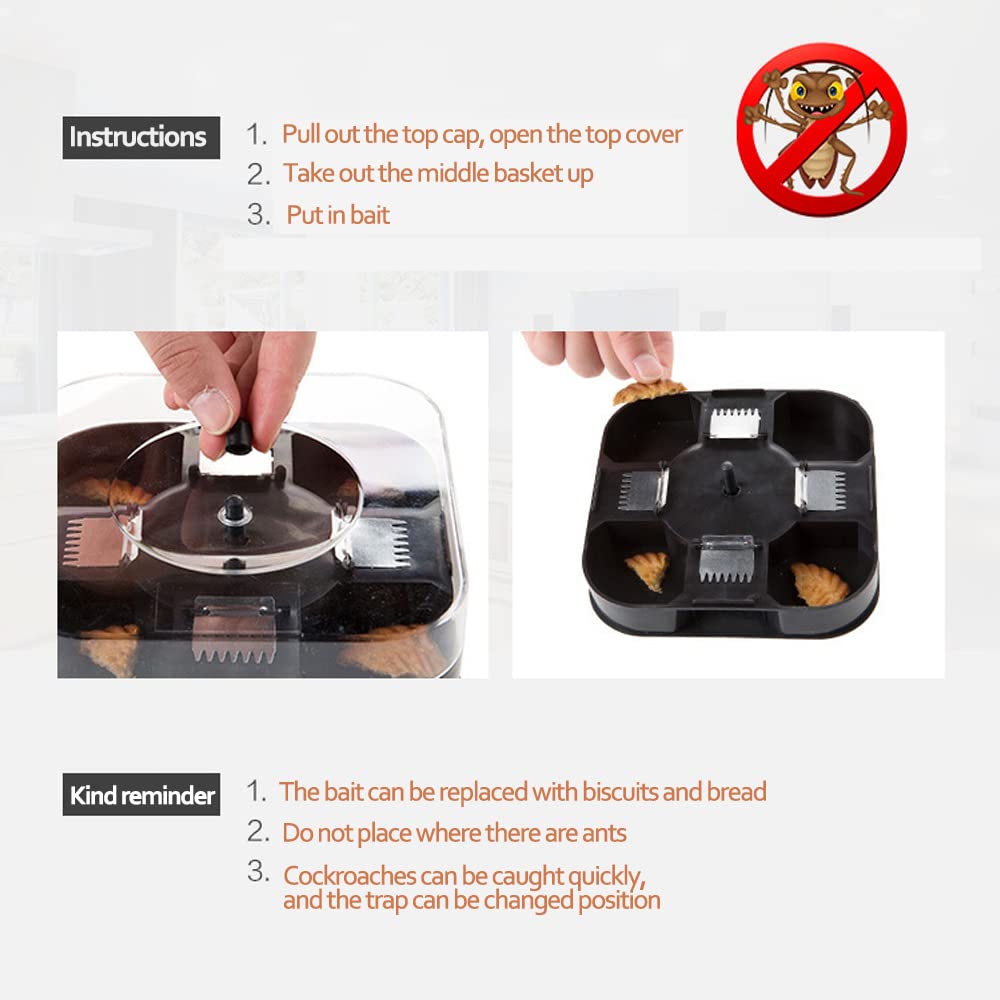 Buy Physical Capture Cockroach Trap, Large Automatic Cockroach Catcher