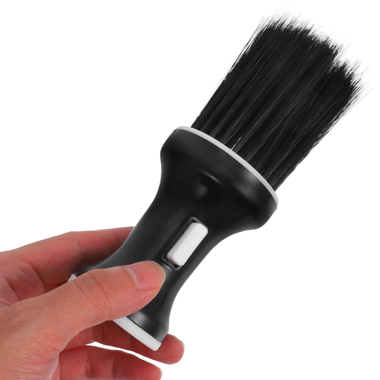 Ipetboom Barber Neck Duster Hair Brush with Talcum Powder Dispenser 2-Piece Hair Cleaning Brushes for Salon and Home Easy Sweep Shredded Skin-Friendly Design - Image 3