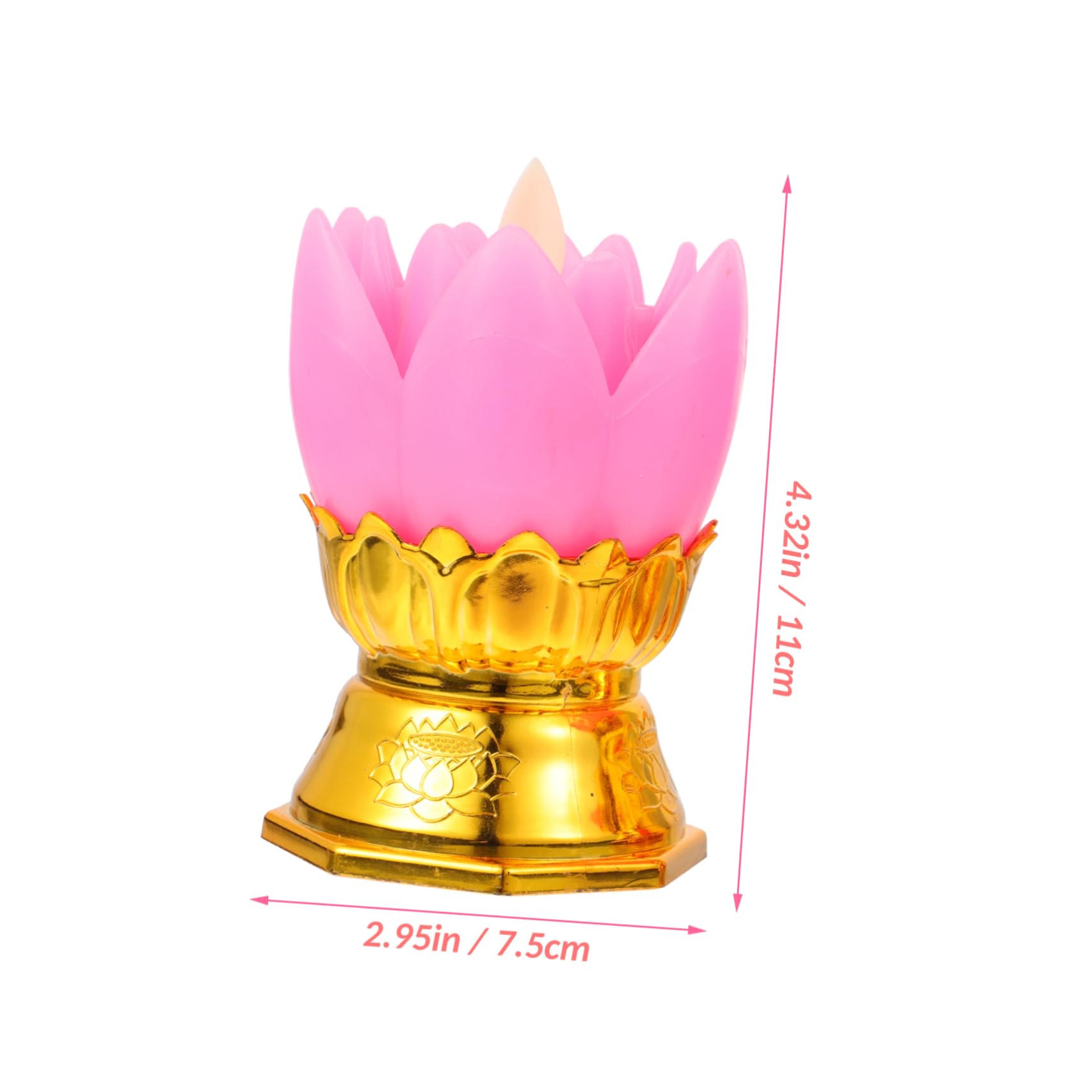 PRETYZOOM 2Pcs LED Lotus Shape Lamp Creative Lotus Light Elegant Home Decor for Spiritual Spaces Unique Decorative Lotus Light for Prayer Worship and Display