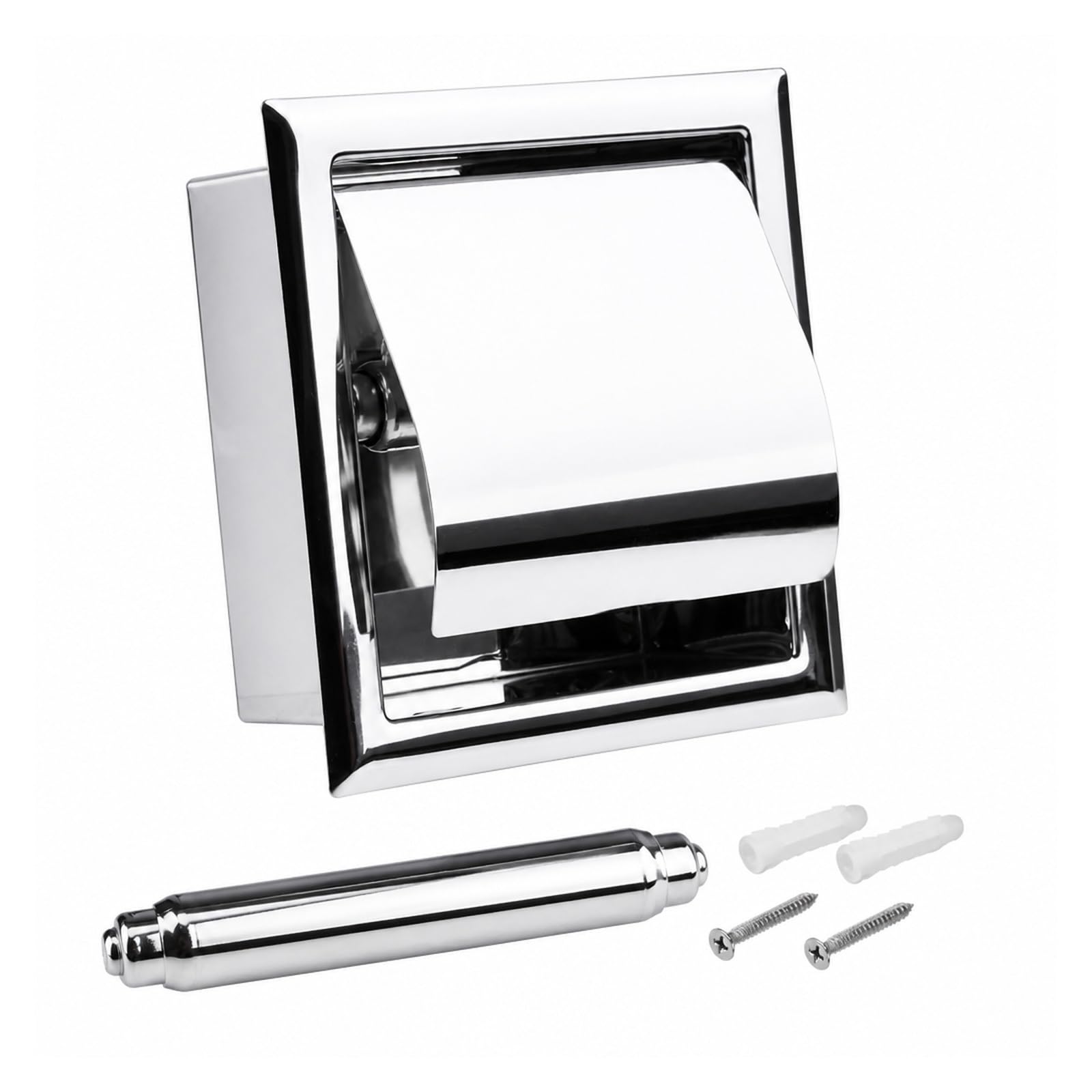 Portarotolo da parete in acciaio inox