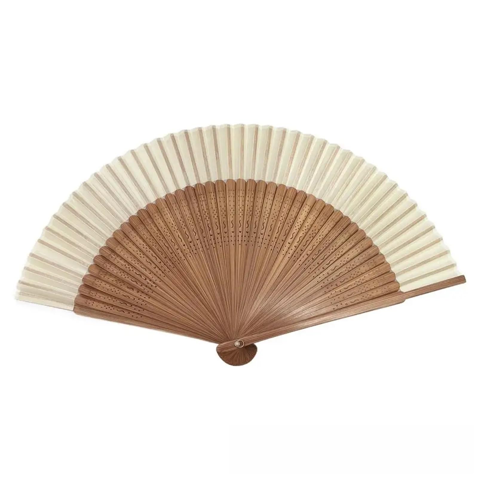 Gwyzax Wooden Folding Fan 4Pcs Bamboo Folding Fans Chinese Style Vintage Hand Fans for Wedding Party Decor