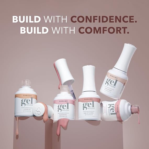 KIARA SKY Hema-Free Builder Nail Gel, Vanilla Sky, 0.5 Fl oz