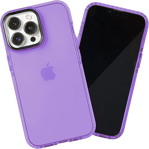 Miniatura 41 de SteepLab Funda de barrera para iPhone 14, protección de 360 grados que absorbe impactos con bisel elevado y colores llamativos (fresa roja