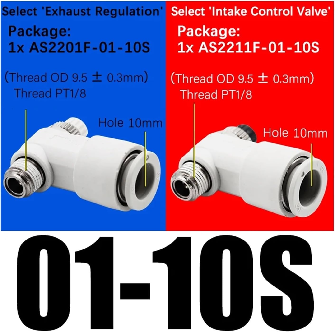 1PCS Cylinder Throttle Speed Control Valve Pneumatic Connector Exhaust/Intake Throttle Valve AS1201F/2201F/3201F-M5/01/02-04A/06A(01-08S)