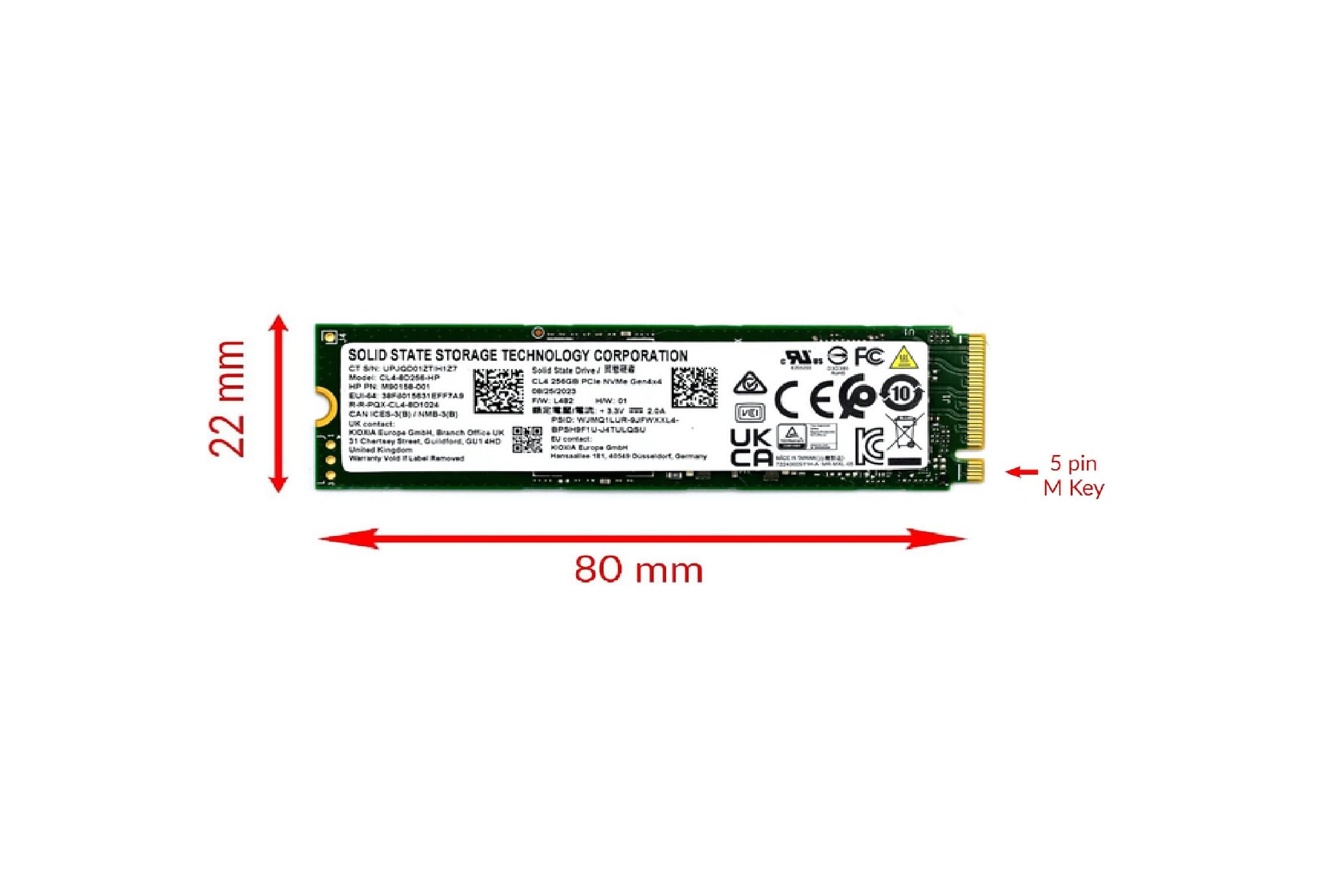 ②-W748-Micron NVMe 256GB SSD 4点 SSSTC SSD 256GB M.2 2280 NVMe PCIe 4.0 Gen4 x4 CL4-8D256