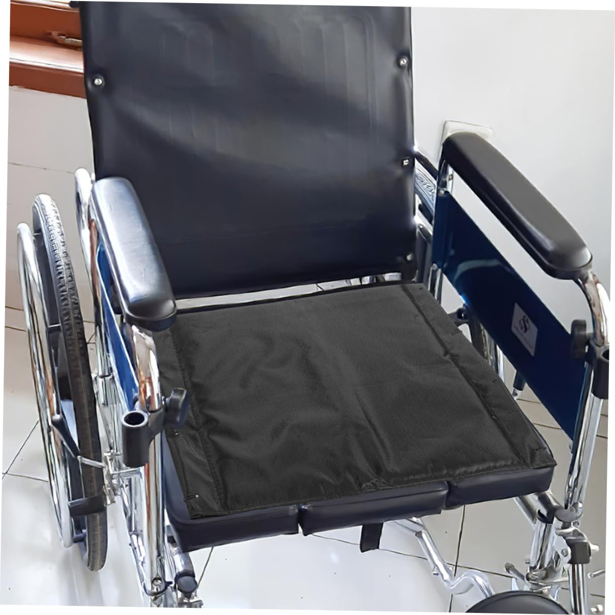 2 Piezas Cojín para Silla de Ruedas Acolchado Grueso de Tela Oxford Transpirable Antideslizante Repuesto Asiento para Mayor Comodidad y Estilo
