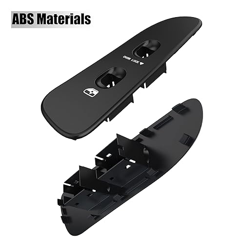 Miniatura 8 de BASIKER Cubierta para interruptor de ventana, panel de interruptor de puerta lateral del pasajero, embellecedor de bisel para Dodge Ram 1500 2500