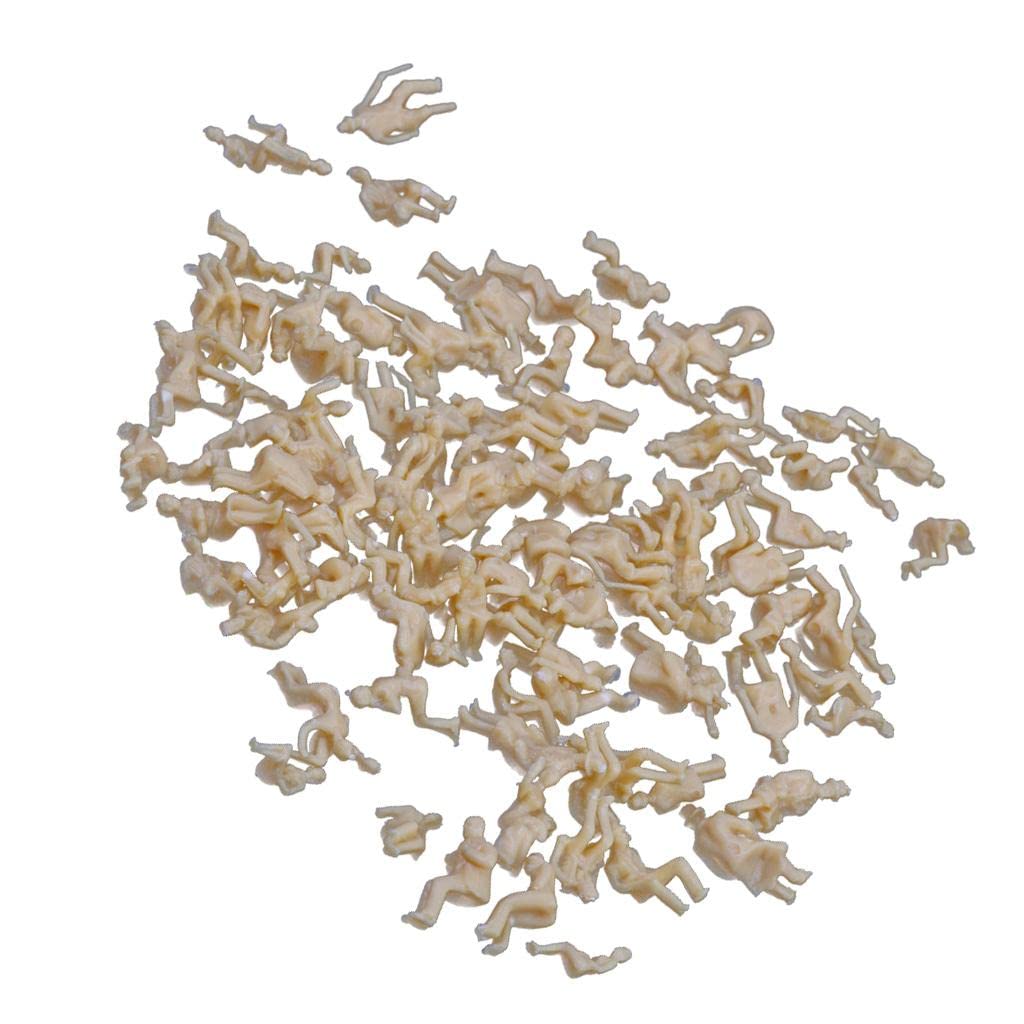 CLUB BOLLYWOOD® Model Train Unpainted Seated People Passangers Figures 1:87 Scale 100pcs |Toys & Hobbies | Model Railroads & Trains | HO Scale-picture-19