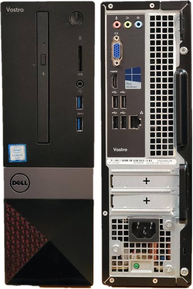 DELL VOSTROデスクトップパソコン Office/SSD256/8 楽天市場】dell