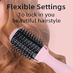 4 in 1 Hot Air Brush | One Step Volumizer Plus Hair Dryer and Styler | 1000W Plus Hair Dryer Brush Blow Dryer | Hair Dryer Styler and Volumizer for Drying Straightening Curling Volumizing Hair |Titanium Blow Dryer Brush of All Hair Types