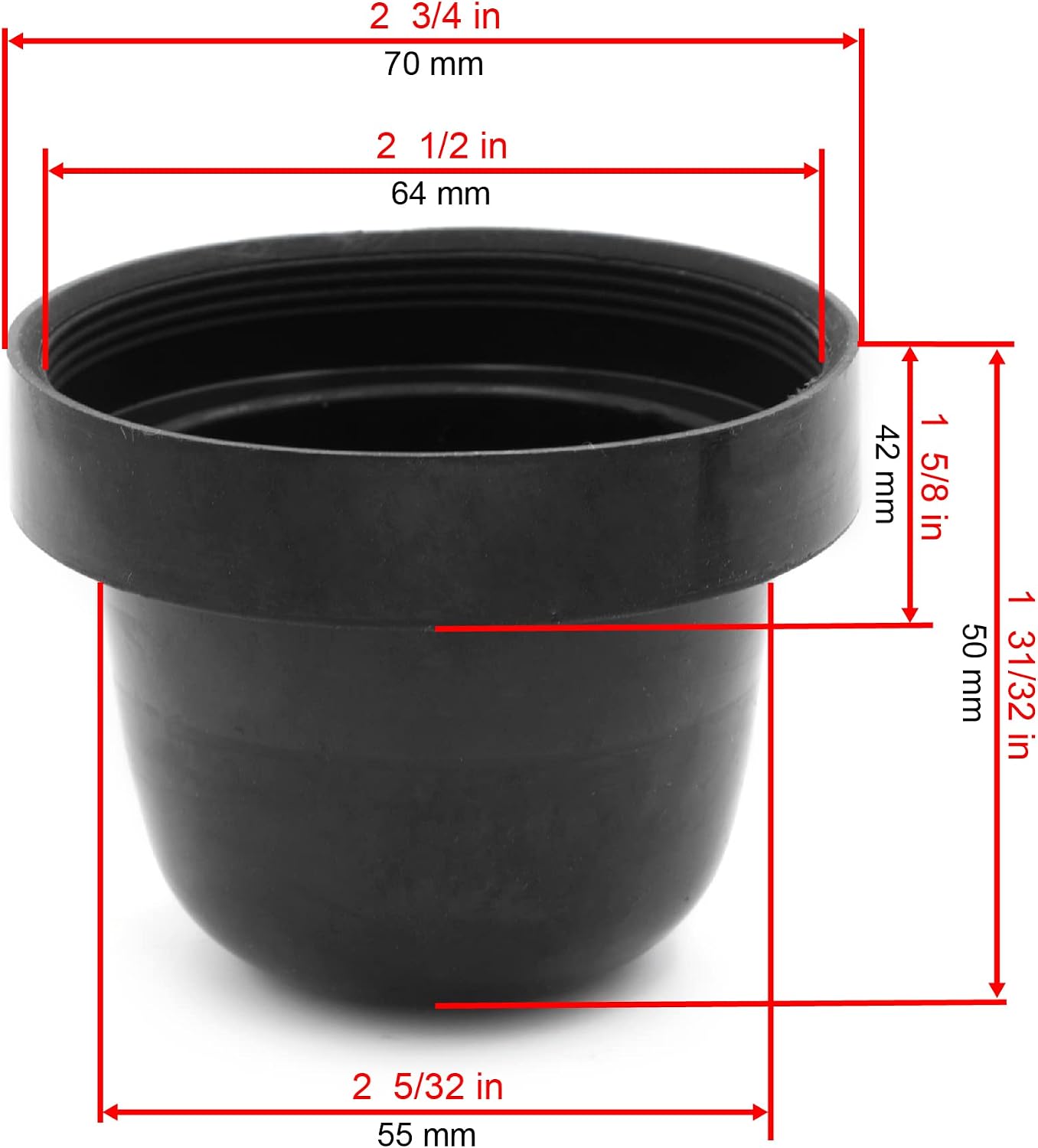 RTRHINOTUNING 4pcs Wheel Center Caps Dust Caps (2.52inch 64mm Covers)