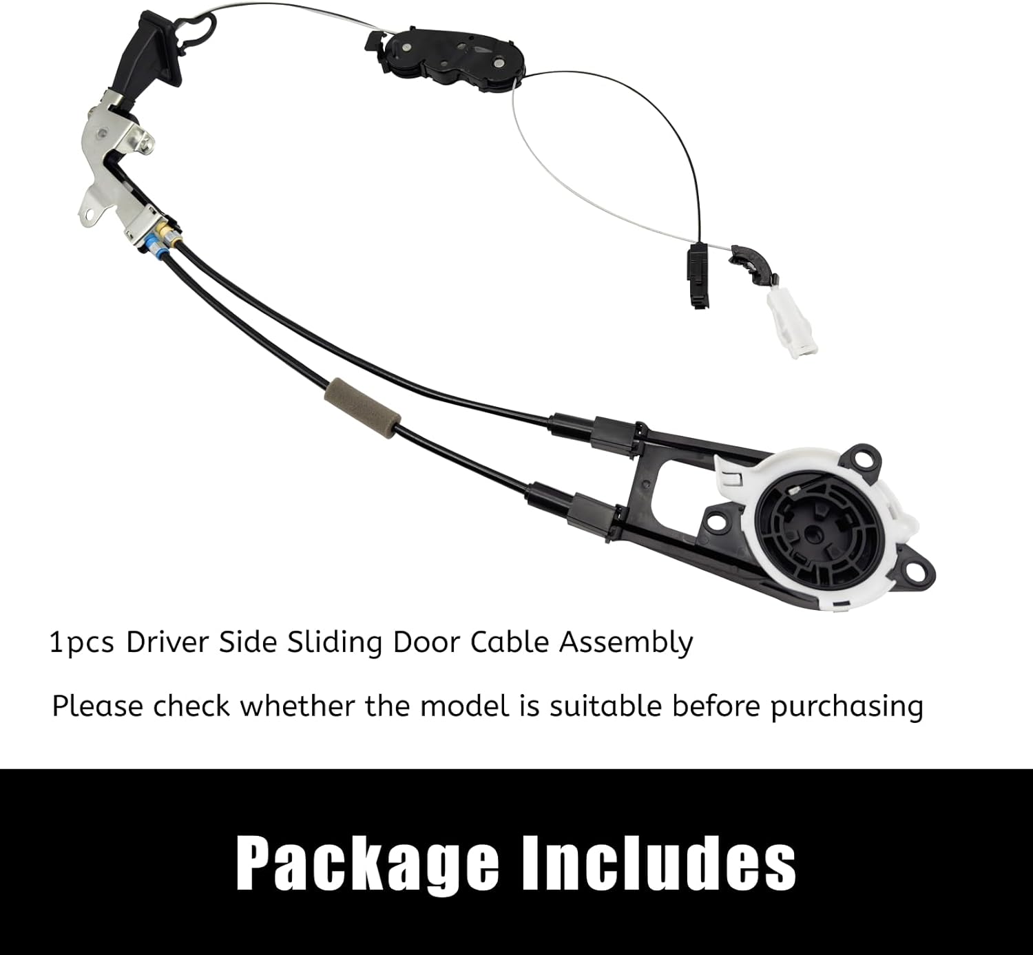 Power Slide Sliding Door Cable Assembly Sub-Assembly Fit for Toyota Sienna 2011 2012 2013 2014 2015 2016 2017 2018 2019 2020 Replace 85016-08011 85016-08010 Linkage Assembly Driver Side