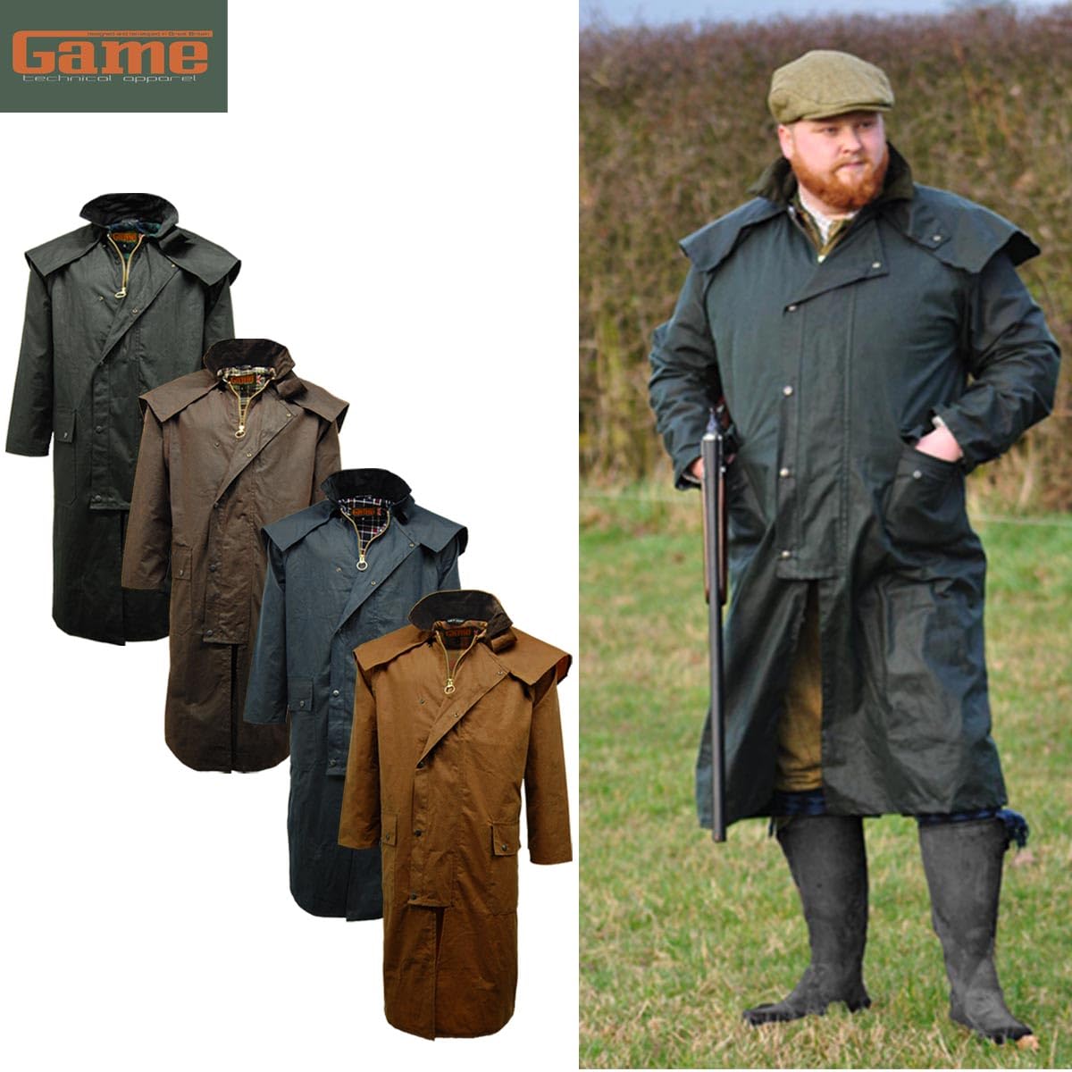 Wax Stockman Long Cape