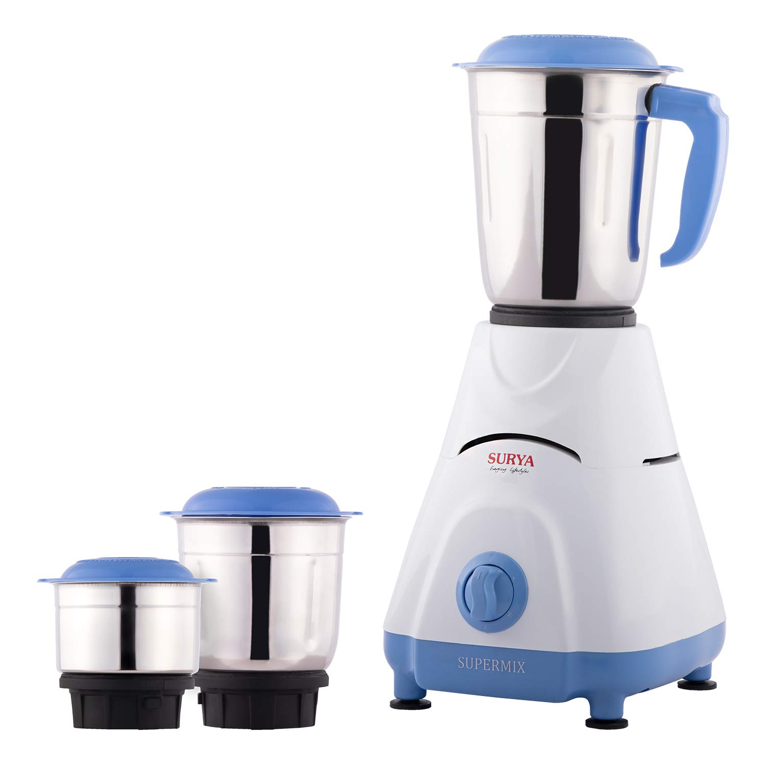 Surya Supermix 500 Watt Mixer Grinder With Jars White
