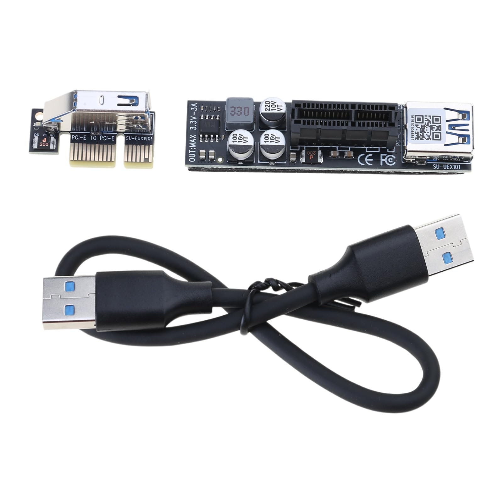 Amazon.co.jp: PCIE X1 延長ケーブル X1 USB3.0 インターフェース