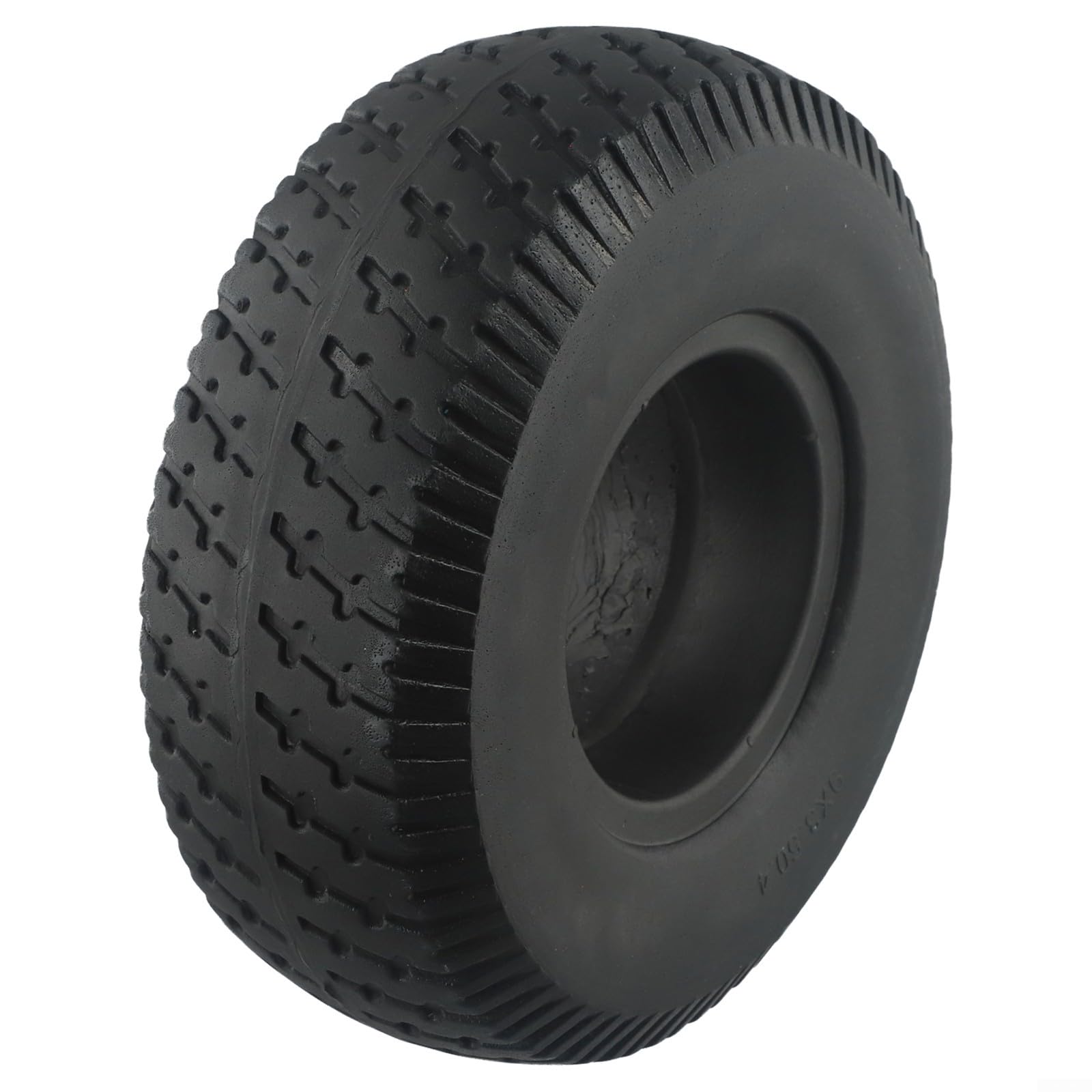 Neumático sólido de 9 x 3.50-4 de 9 pulgadas para vehículo eléctrico, scooter, triciclo, sin inflado, neumático de goma diseñado para uso a largo plazo y agarre fiable