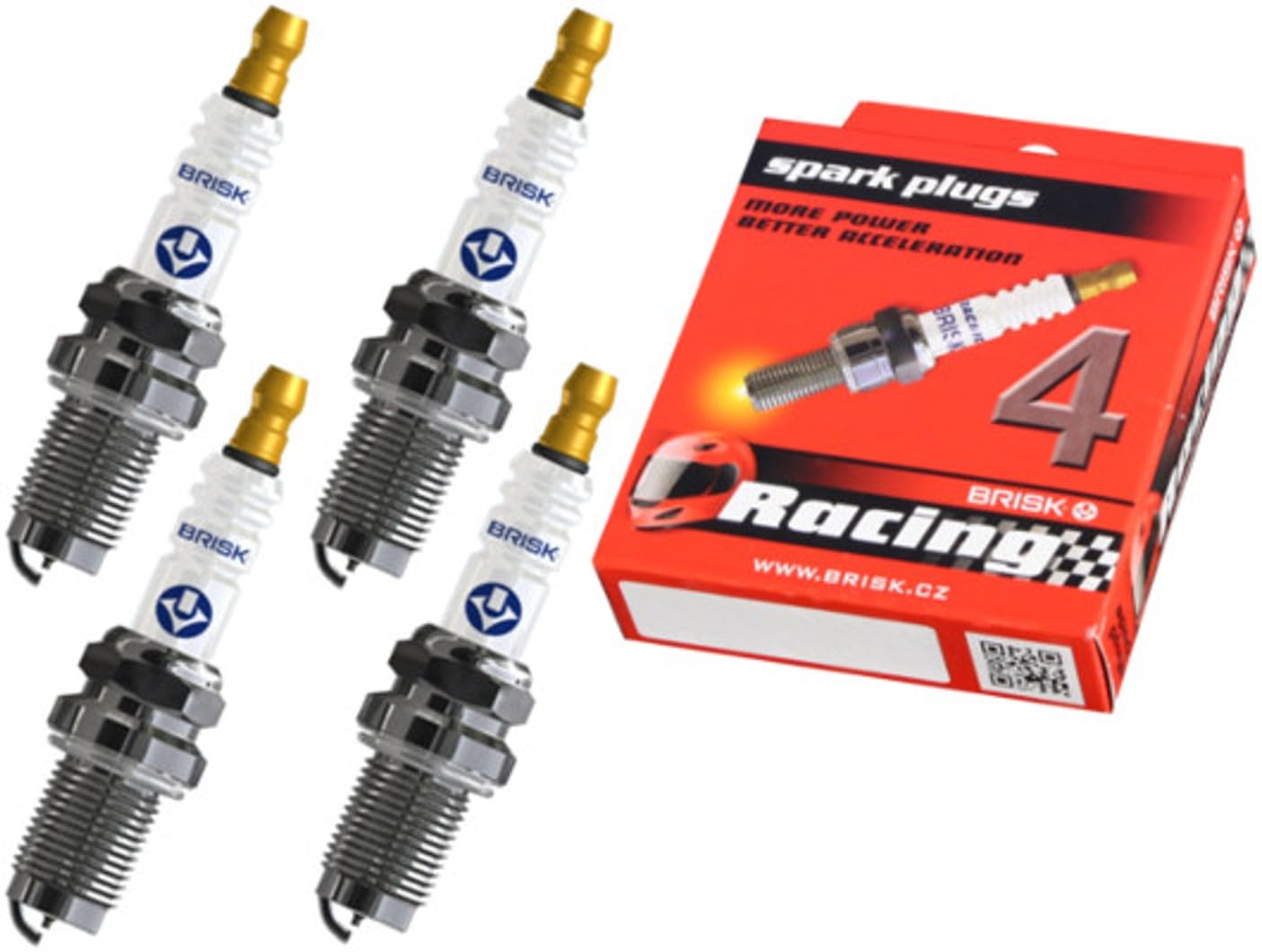 BRISK Iridium Racing DOR14IR 1441 Candele d'accensione, set di 4
