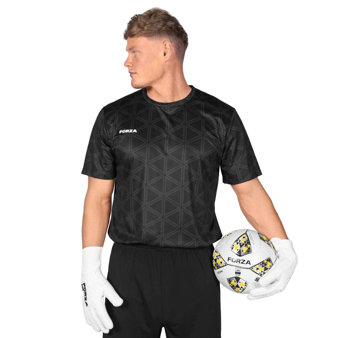 FORZA Camisetas de Portero Manga Corta Hombre Absorbente Sudor