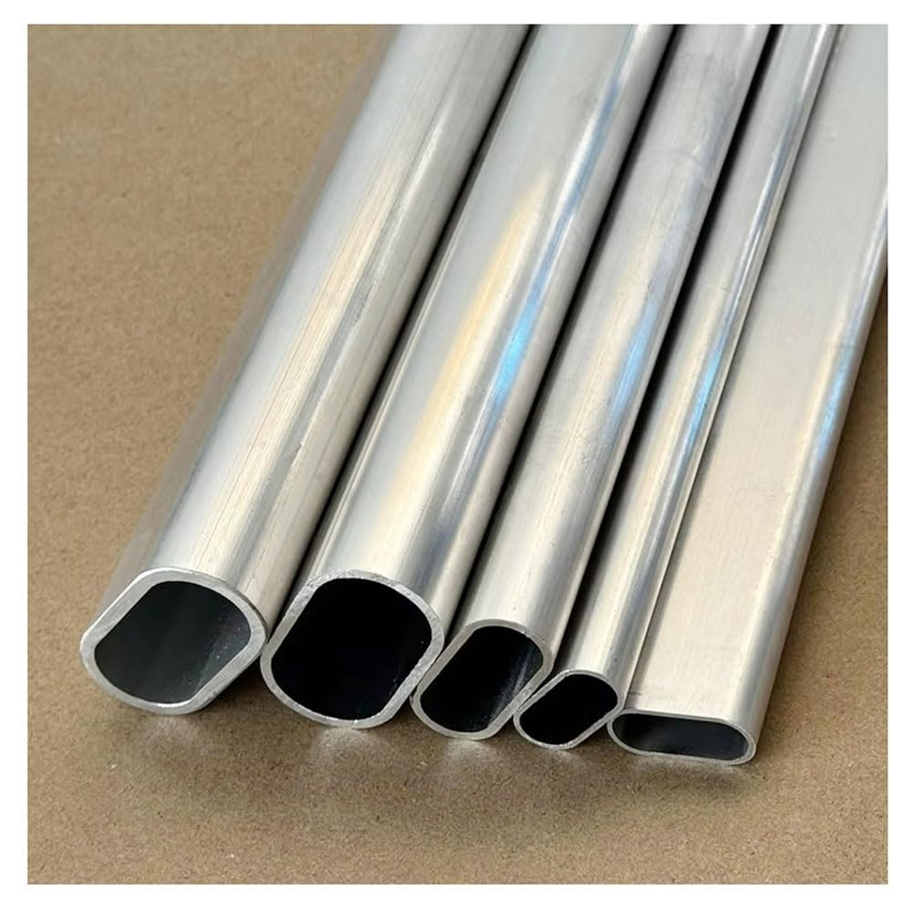 Tubo De Aleación De Aluminio Ovalado Plano De 1 Pieza | Tubo telescópico de manga, tubo de pista, lado largo, 15-30mm(25x11x2)