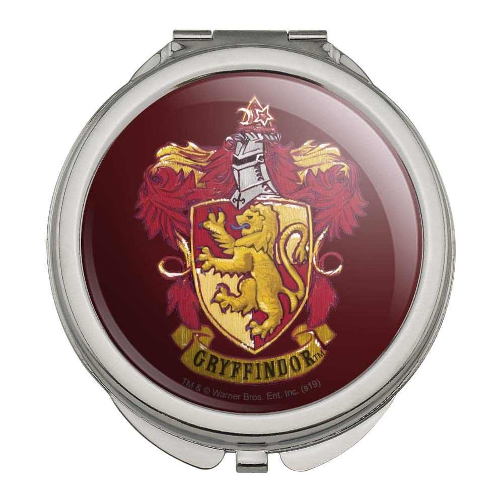 GRAPHICS & MORE Harry Potter Gryffindor Painted Crest Compact Travel Purse Handbag Makeup Mirror-image-10