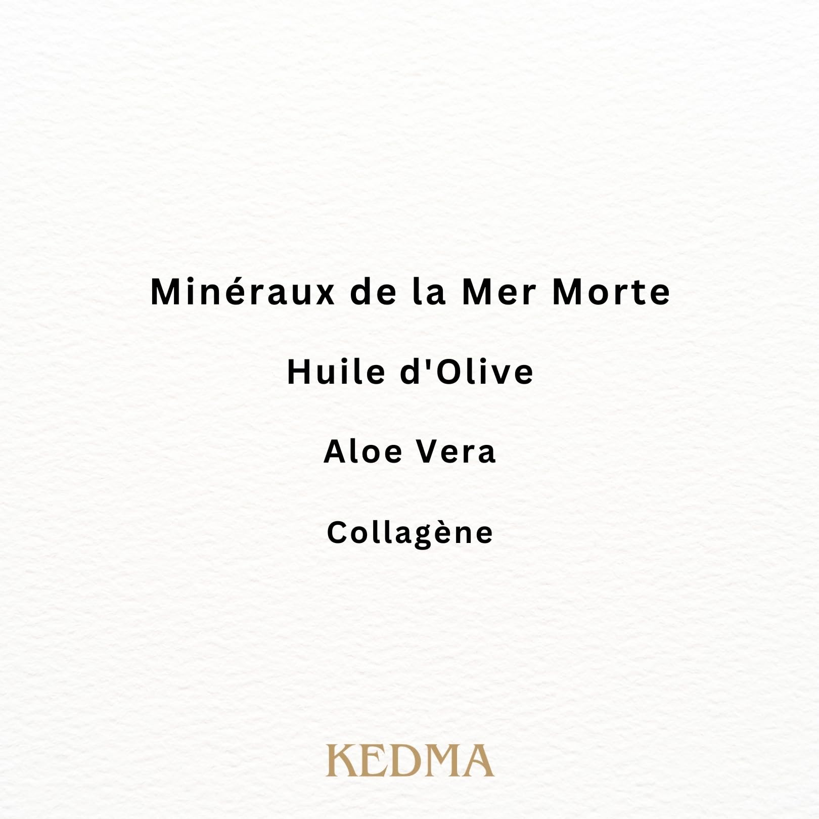 KEDMA - Crème Collagène Cou & Décolleté aux Minéraux de la Mer Morte - 50g | La crème au collagène hydrate le cou et le décolleté et aide à améliorer l’apparence de la fermeté.