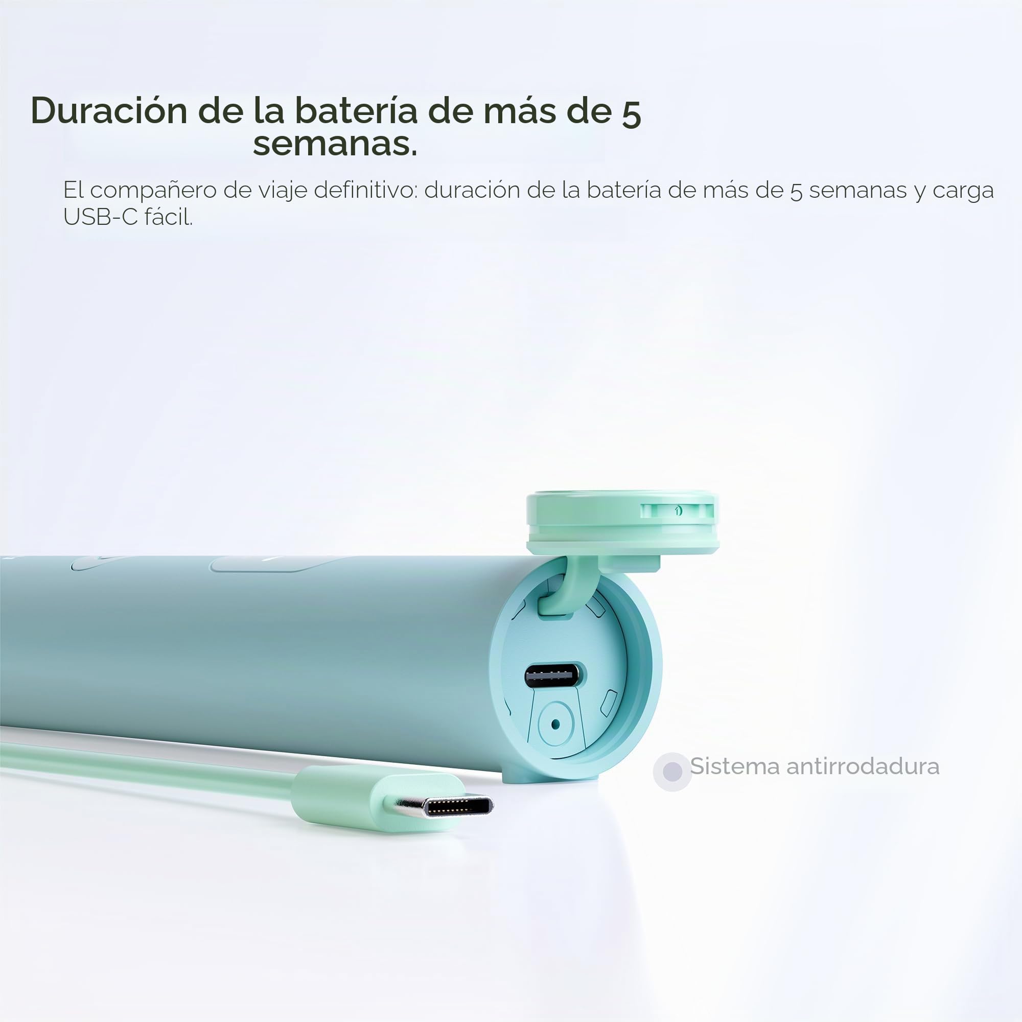 ORDO Sonic Lite - Cepillo de dientes eléctrico, para adultos, recargable, USB-C, verde salvia